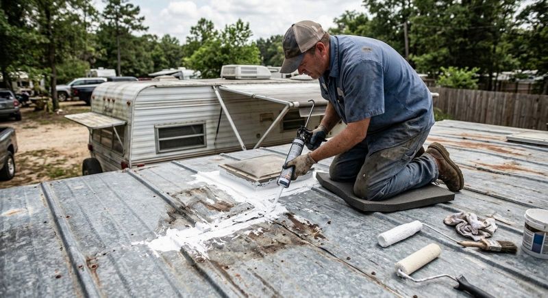 Metal Roof Flashing Repair