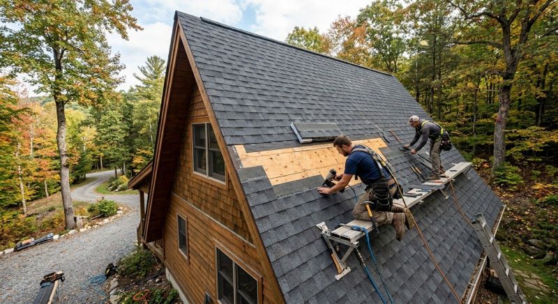 A Frame Roof Repair in Portage County, OH