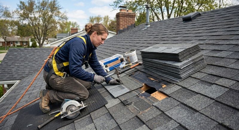 A Frame Roof Repair in Portage County, OH