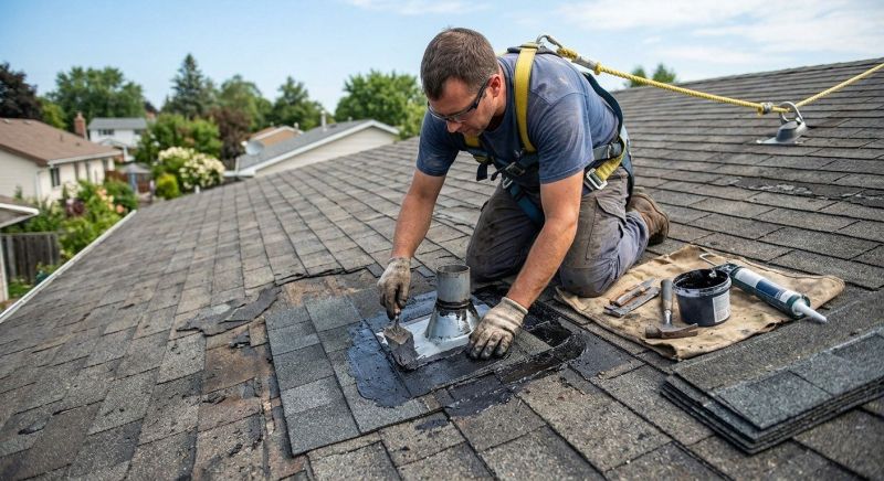 Asphalt Roof Leak Repair in Hartville, OH