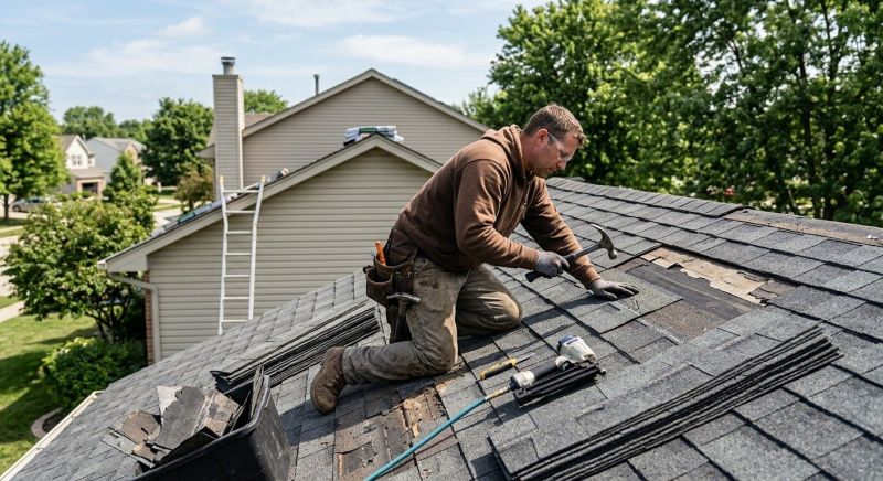 Asphalt Roof Repair in North Canton, OH