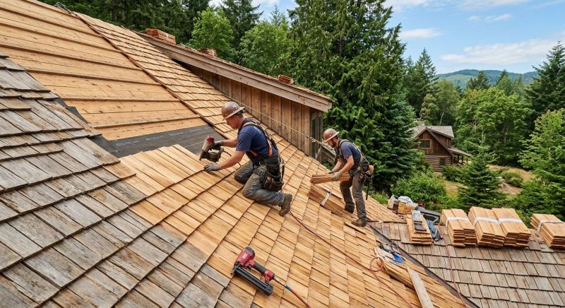 Cedar Roof Construction in Portage County, OH