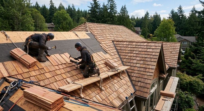 Cedar Roof Installation in Barberton, OH
