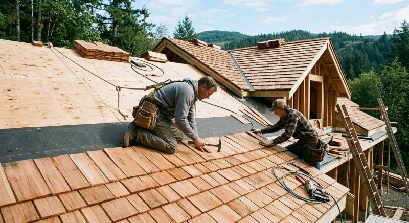 Cedar Roof Installation in Canton, OH