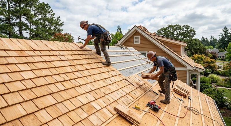 Cedar Roof Installation in Louisville, OH