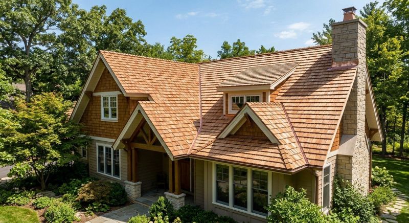 Cedar Shake Roof Construction in Akron, OH