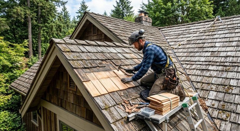 Cedar Shingles Repair in Hudson, OH