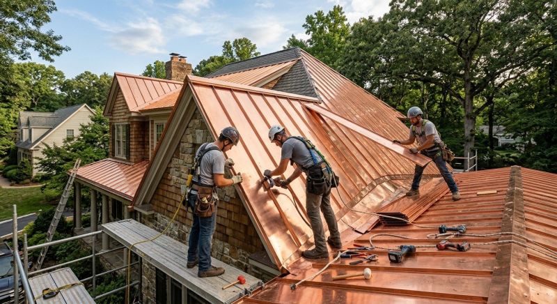 Copper Roof Installation in Portage County, OH