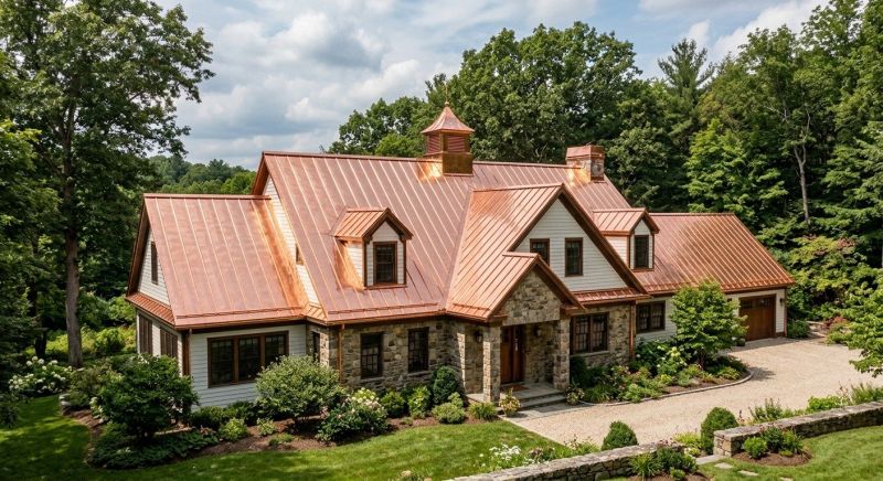Copper Roof Replacement in Portage County, OH