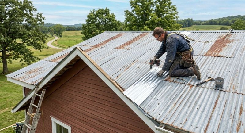 Corrugated Roof Repair in Berlin Center, OH