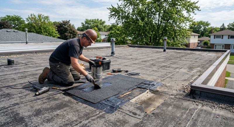 Flat Roof Repair in Chagrin Falls, OH