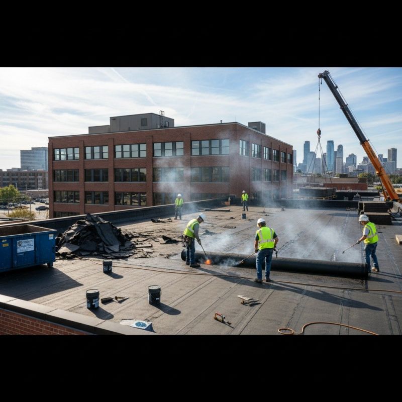 Flat Roof Replacement in Portage County, OH