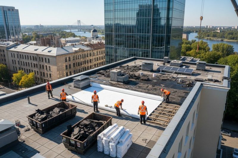 Flat Roof Replacement in Mantua, OH