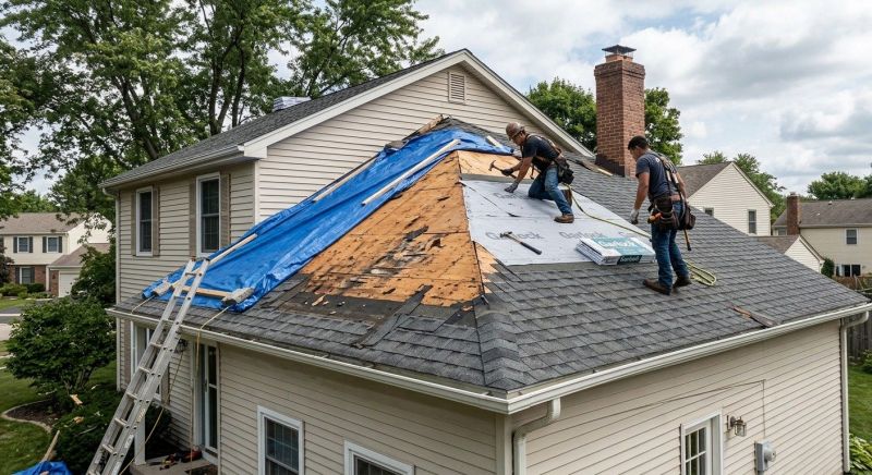 Hail Damage Roof Repair in Berlin Center, OH