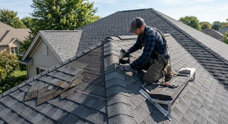 Hip Roof Shingle Replacement in Portage County, OH