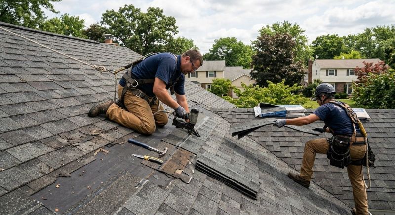 House Roof Repair in North Canton, OH