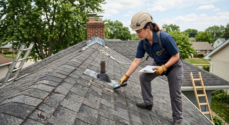 Roof Damage Inspection in Beloit, OH