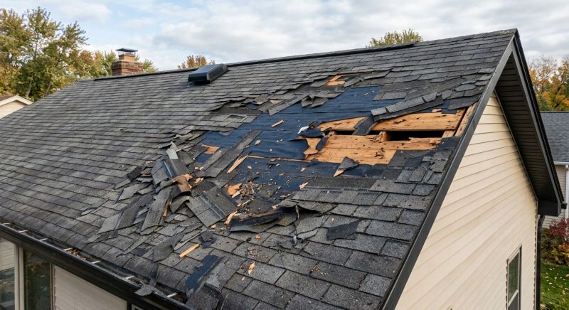 Roof Damage Repair in Kent, OH