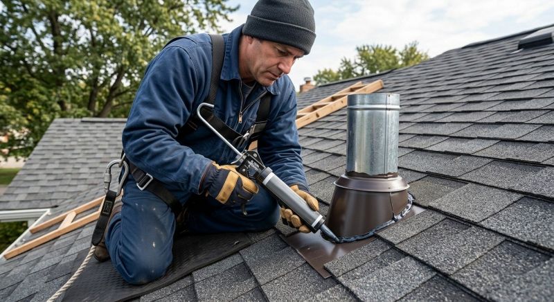 Roof Vent Flashing Repair in Portage County, OH