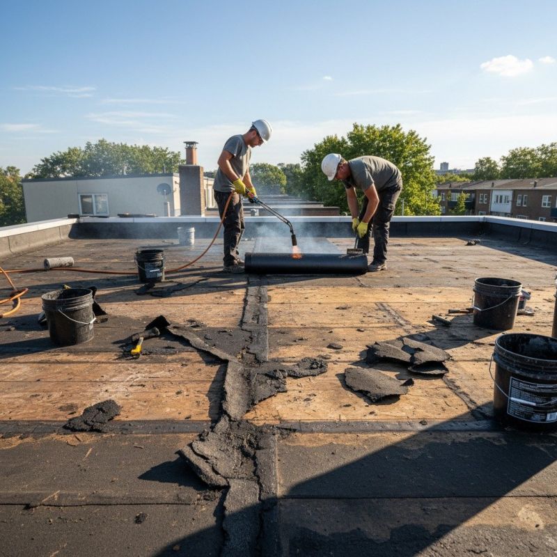 Single Ply Roof Repair in Bedford, OH