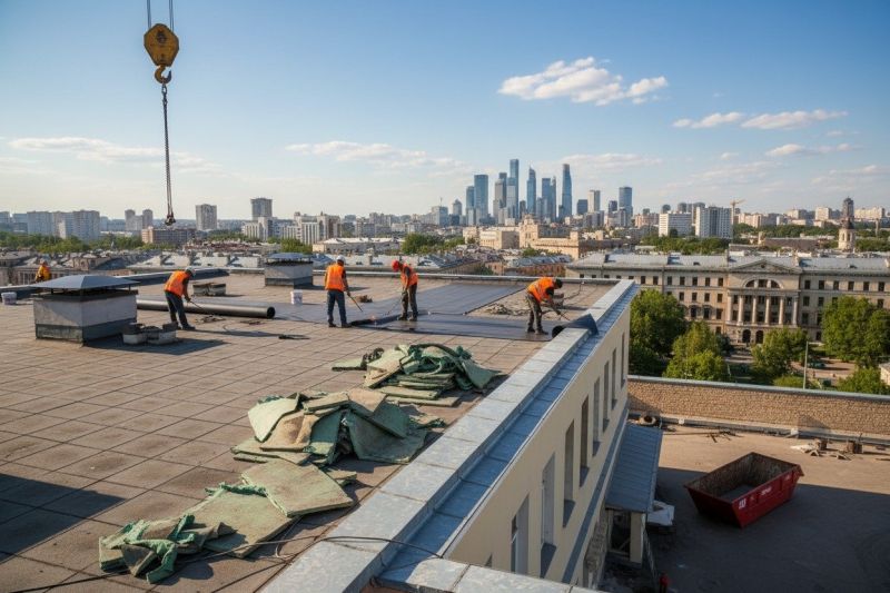 Single Ply Roof Replacement in Deerfield, OH