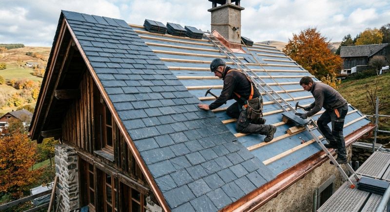 Slate Roof Installation in Mantua, OH
