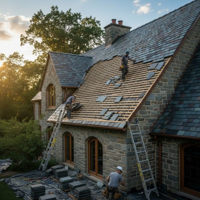 Slate Roof Replacement in Hudson, OH