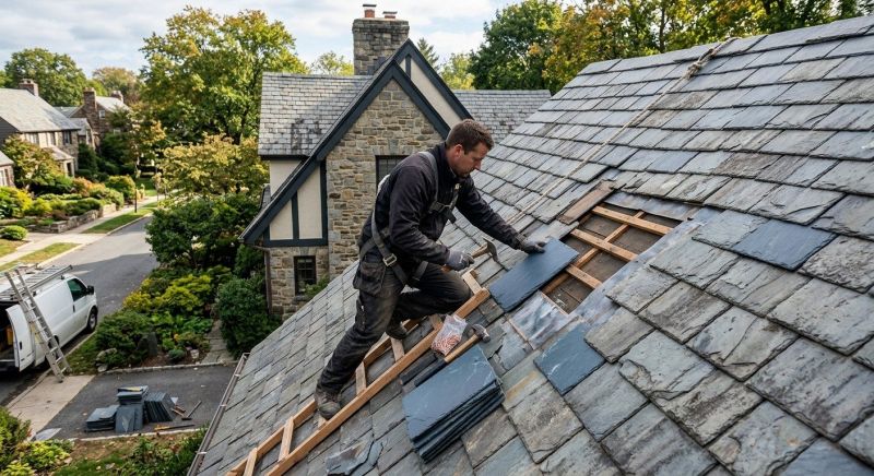 Slate Shingles Repair in Deerfield, OH