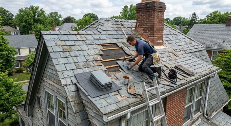 Slate Shingles Repair in Hudson, OH