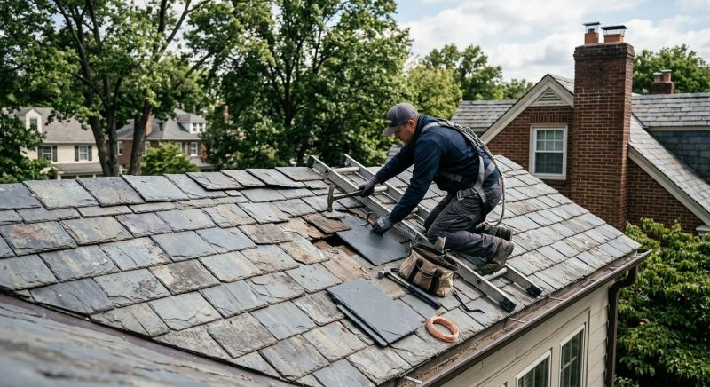 Slate Shingles Repair in Summit County, OH