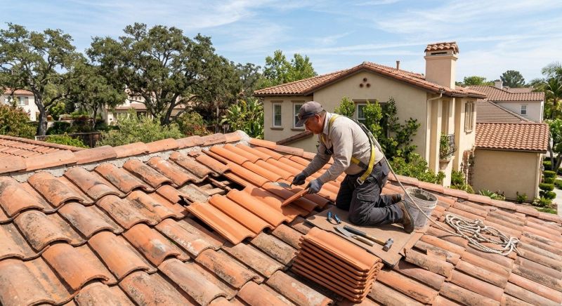 Spanish Tile Roof Repair in Portage County, OH