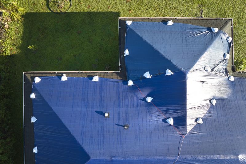 Storm Damage Roof Tarping in Portage County, OH