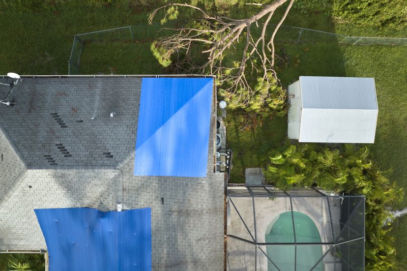 Storm Damage Roof Tarping in Portage County, OH