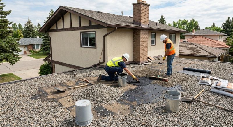 Tar And Gravel Roof Repair in Bedford, OH