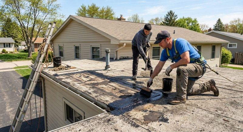 Tar And Gravel Roof Repair in Cuyahoga Falls, OH