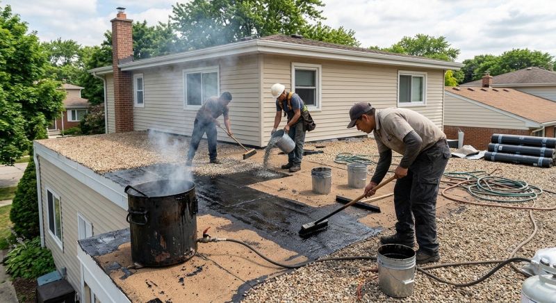 Tar And Gravel Roof Repair in Rootstown, OH