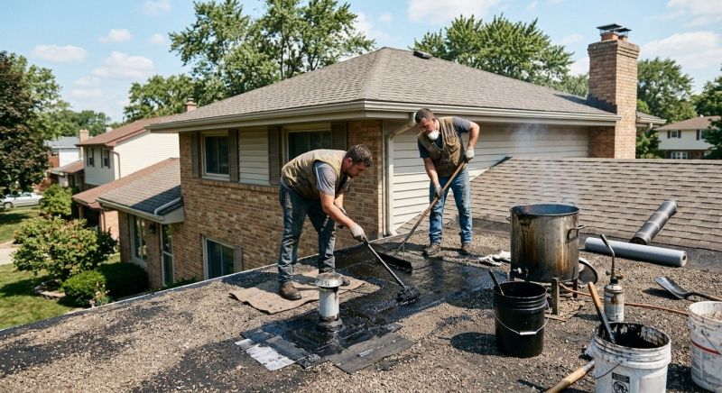 Tar Roof Repair in Stow, OH