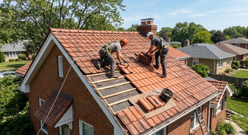 Tile Roof Repair in Aurora, OH