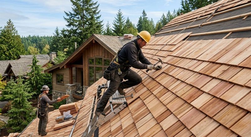 Wood Roofing Installation in Aurora, OH