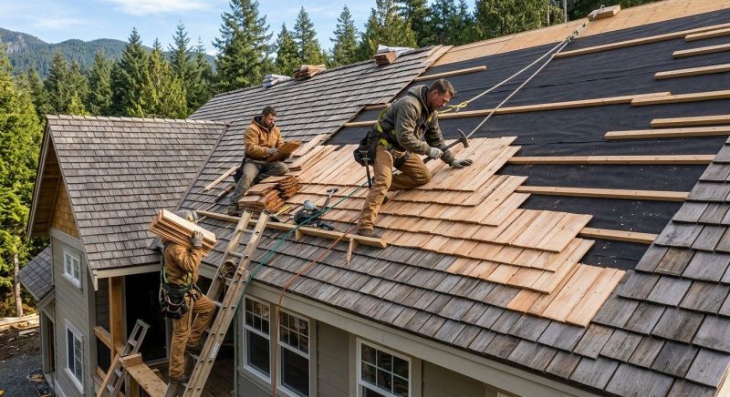 Wood Roofing Installation in Canton, OH