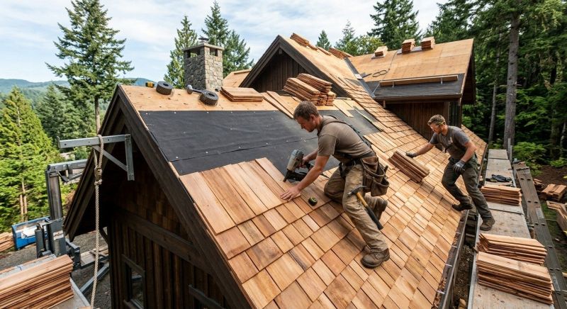 Wood Roofing Installation in Macedonia, OH