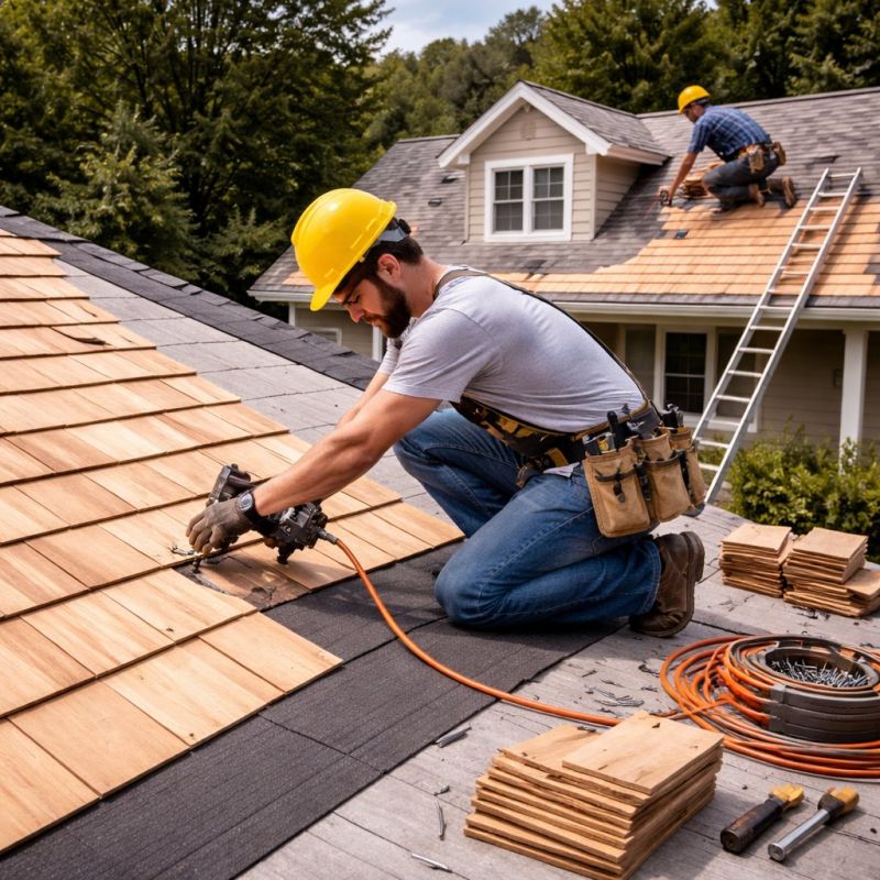 Wood Roofing Installation in Northfield, OH