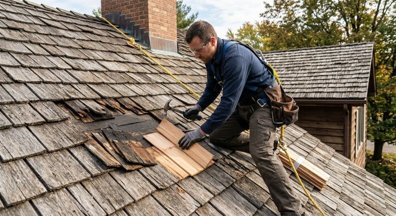 Wood Shake Roof Repair in Barberton, OH