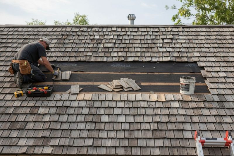 Wood Shake Roof Repair in Cuyahoga Falls, OH