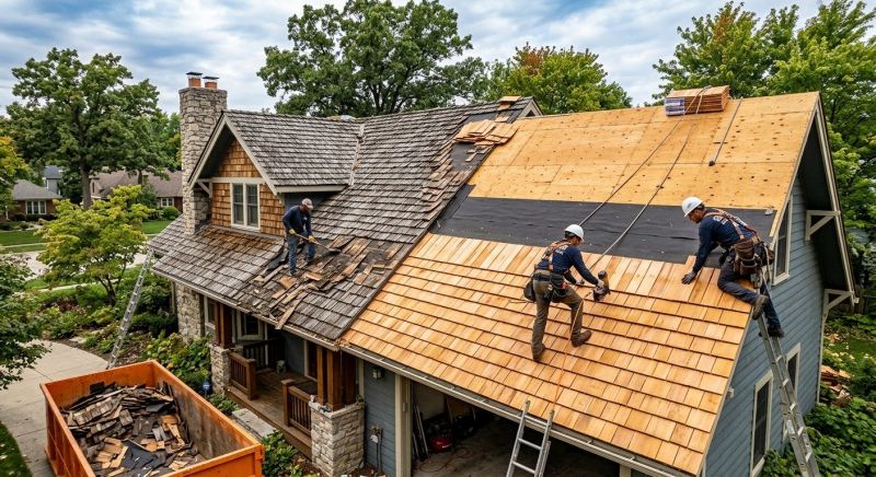 Wood Shake Roof Replacement in Twinsburg, OH
