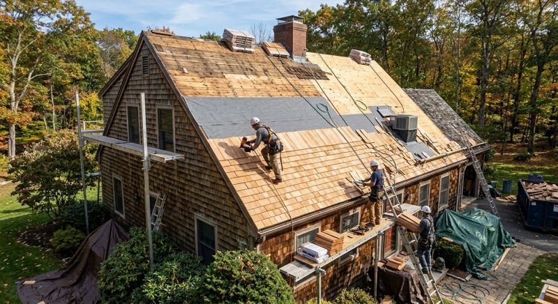 Wood Shingle Roof Replacement in Portage County, OH