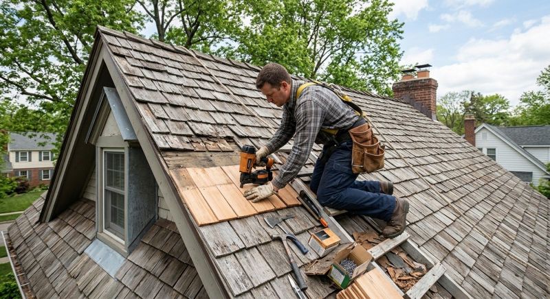 Wood Shingles Repair in Akron, OH